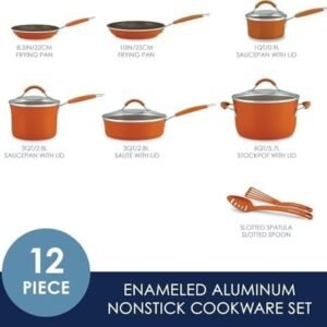 Rachael Ray Cucina Nonstick Cookware Pots and Pans Set