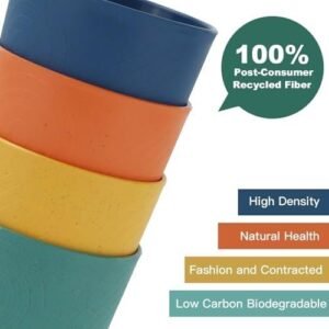 Homienly Drinking Glasses Premium Wheat Straw Unbreakable Cups